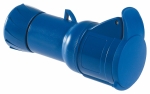 Розетка силовая кабельная переносная 2P 32А 220-230 в (50+60 гц) синяя пластик ip44 Schneider Electric PRATIKA