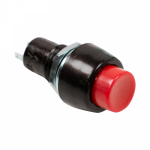 Выключатель-кнопка 250V 1А (2с) ON-OFF Б/Фикс красная Micro REXANT (10/10/1000)