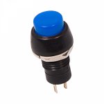 Выключатель-кнопка  250V 1А (2с) ON-OFF синяя Micro REXANT (50/50/3000)