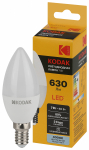 Лампа светодиод 7Вт свеча Е14 6500К 630Лм B35-7W-840-E14 Kodak (1/10)