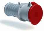 Розетка силовая кабельная переносная 4P 63А 400 в (50+60 гц) красная пластик ip44 ABB CEWE промразъемы