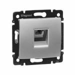 Розетка 1гн ТФ RJ11 с/у алюминий механизм Valena Legrand  (1/10)