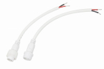 Соединительный кабель (2pin) 2х1,0мм² 300В белый IP67 REXANT (1/1/250)