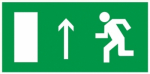 Знак "Направление к эвакуационному выходу прямо" 150х300мм EKF PROxima
