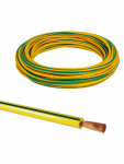 Провод ПуГВнг(А)-LS 1х10 ГОСТ (10м), желто-зеленый TDM