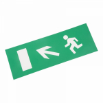 Наклейка для аварийного светильника  "Направление к эвакуационному выходу налево вверх" REXANT (5/5)