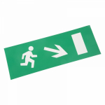 Наклейка для аварийного светильника  "Направление к эвакуационному выходу направо вниз" REXANT (5/5)