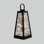 Фонарь декоративный с Росой, черный корпус, 10,5x10,5x24см, теплый белый NEON-NIGHT