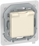 Розетка с з/к/ш с кр. 16А IP44 6737411 слон. к. INSPIRIA IEK