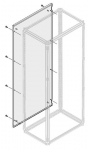 Панель шкафа задняя 1000x2000 сталь серый ABB