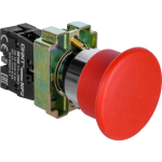Кнопка управления "Грибок" Φ40мм (2) с самовозвратом NP2-BC42 без подсветки красная 1НЗ IP40