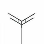 Кронштейн OXOR-SY4-3000x108-L1300 BLACK (Arlight, Сталь)