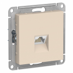 РОЗЕТКА компьютерная RJ45, кат. 6A, механизм, БЕЖЕВЫЙ ATLASDESIGN