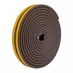 Уплотнитель самоклеящийся, коричневый, Р-профиль 9x5,5мм, для зазоров 2,5-4мм, упаковка по 6м PROconnect