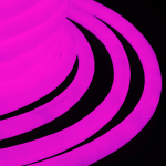 Гибкий Неон LED 360 - розовый, бухта 50м