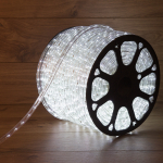 Дюралайт LED, свечение с динамикой (3W) - белый, 36 LED/м, Ø13мм, Neon-Night (100)