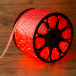 Дюралайт LED, свечение с динамикой (3W) - красный, 36 LED/м, Ø13мм, Neon-Night (100)