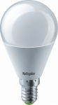 Лампа светодиод 8,5Вт шар E14 4000К 680Лм матовая NLL-G45-8.5-230-4K-E14 Navigator (10/100)