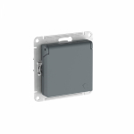 ATLASDESIGN РОЗЕТКА с заземл. со шторками с крышк, 16А, IP20, механизм, ГРИФЕЛЬ