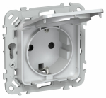 FLITE Роз. с з/к/ш кр. 16А IP44 РСшкр11-0-44-ФлЖ жем. IEK