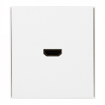 Розетка HDMI с/у жемчуг механизм с рамкой MIELE STRONG KRANZ (1/100)