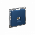 Розетка 1гн комп RJ45 с/у аквамарин механизм кат.6а AtlasDesign Systeme Electric  (1/10)