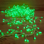 Гирлянда "Мишура LED" 3 м прозрачный ПВХ, 288 диодов, цвет Зеленый Neon-Night (1/1/10)