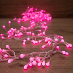 Гирлянда "Мишура LED" 3 м прозрачный ПВХ, 288 диодов, цвет Розовый Neon-Night (1/1/10)