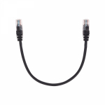 Шнур коммутационный патч-корд U/UTP, CAT 5e, RJ45-RJ45, 26AWG, LSZH, черный, 0,15м REXANT