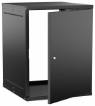 Шкаф наст. 15U 600х650мм метал. дв. чер. GENERICA