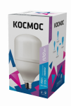 Светодиодная лампа КОСМОС HWLED  100W 220V E27 6500K переходник в комплекте на Е40 (1/20)