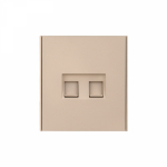 Розетка STRONG компьютерная двойная RJ45+RJ45 кат6 с/у шелк KRANZ