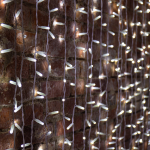 Гирлянда "Светодиодный Дождь" 2x3 м, эффект мерцания, прозрачный провод, 230 В, диоды белые