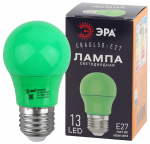 Лампа светодиод для белт-лайта 3Вт груша Е27 3000К 30Лм зеленый ERAGL50-E27 ЭРА (1/10/100)