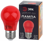 Лампа светодиод для белт-лайта 3Вт груша Е27 3000К 30Лм красный ERARL50-E27 ЭРА (1/10/100)