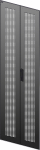 Дверь перфорированная двустворчатая для шкафа LINEA N 18U 600мм черная ITK (1)