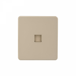 Розетка ROUND компьютерная RJ45 кат6 с/у шелк KRANZ
