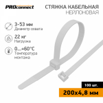 Хомут кабельный (стяжка) макс.d охвата0мм PROconnect