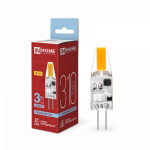 Лампа светодиодная LED-JC-COB 3Вт 12В G4 6500К 310Лм IN HOME