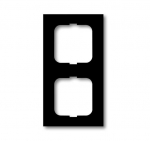Рамка 2-пост. цвет черный Черный бархат матовый, пластик горизонт. и вертик., IP20 Future Linear ABB