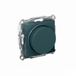 Светорегулятор 400Вт поворотно-нажимной с/у изумруд механизм AtlasDesign Systeme Electric