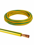Провод ПуГВнг(А)-LS 1х6 ГОСТ (10м), желто-зеленый TDM