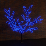 Светодиодное дерево "Сакура", высота 3,6м, диаметр кроны 3,0м, синие светодиоды, IP 54, понижающий трансформатор в комплекте, NEON-NIGHT
