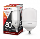 Лампа светодиод 80Вт дрл/дрв E27/Е40 6500К 7200Лм HP-PRO IN HOME (1/30)