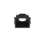 Рамка для модульного светильника "ВАРТОН" FLEX 50 10 квадратная встраиваемая утопленная 85х85х65мм RAL9005 черный муар поворотная