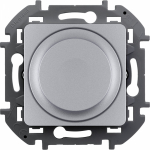 Светорегулятор 300Вт поворотно-нажимной с/у алюминий механизм INSPIRIA Legrand (1/5/50)