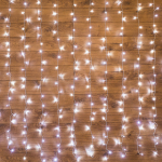 Гирлянда Светодиодный Дождь 1,5x1,5 м, свечение с динамикой, прозрачный провод, 230 В, диоды белые