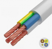 Провод соединительный ПВС 4х1,5 белый Евкабель ГОСТ (1)
