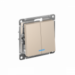 Выключатель 2кл с подсв с/у песочный механизм быстрозажим AtlasDesign Systeme Electric (1/20)