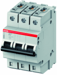 Автоматический выключатель (автомат) 3-полюсный (3P) 10А хар. C 10кА ABB S400